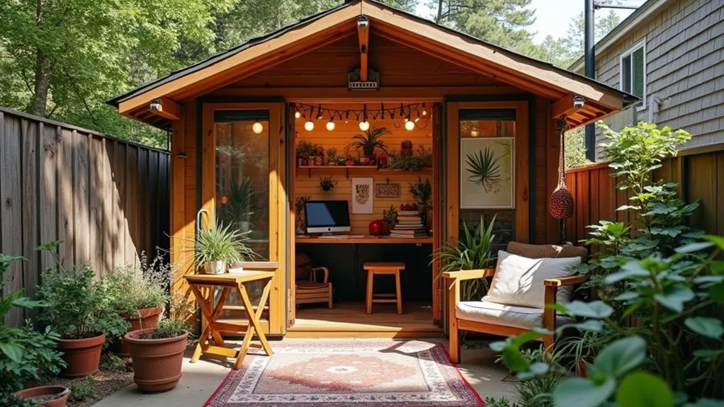 backyard studio shed makeover