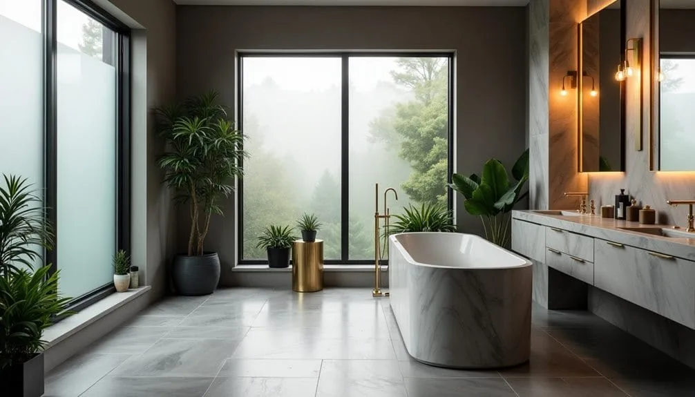 elegant gray marble design