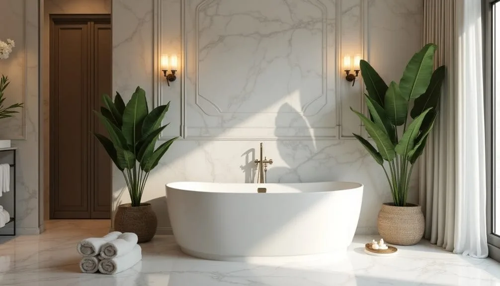 elegant standalone bath experience