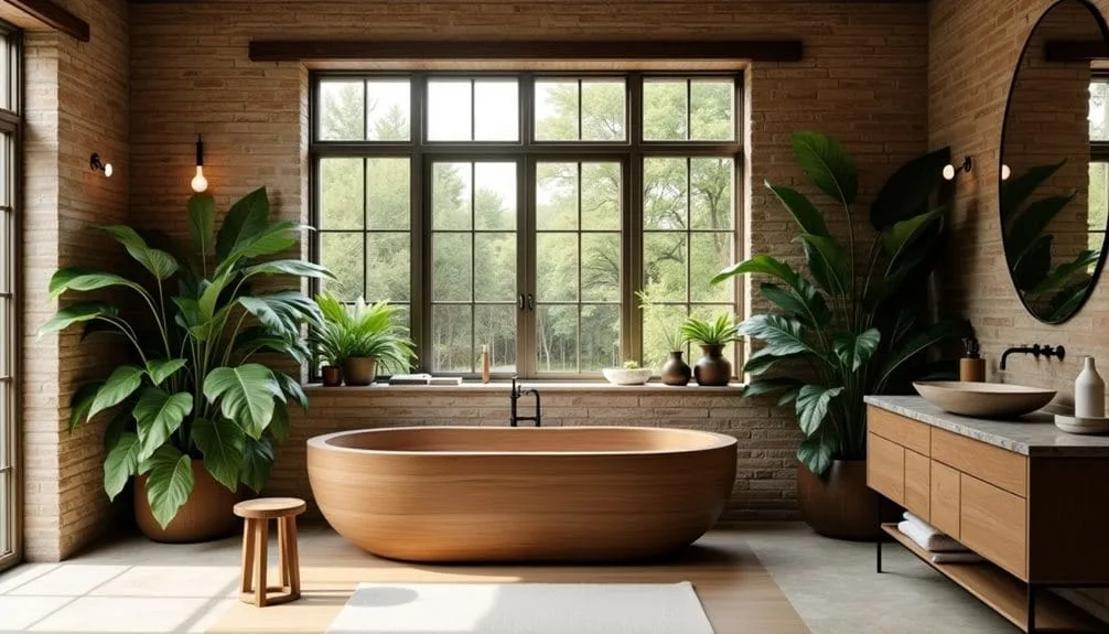 tranquil timber and brick